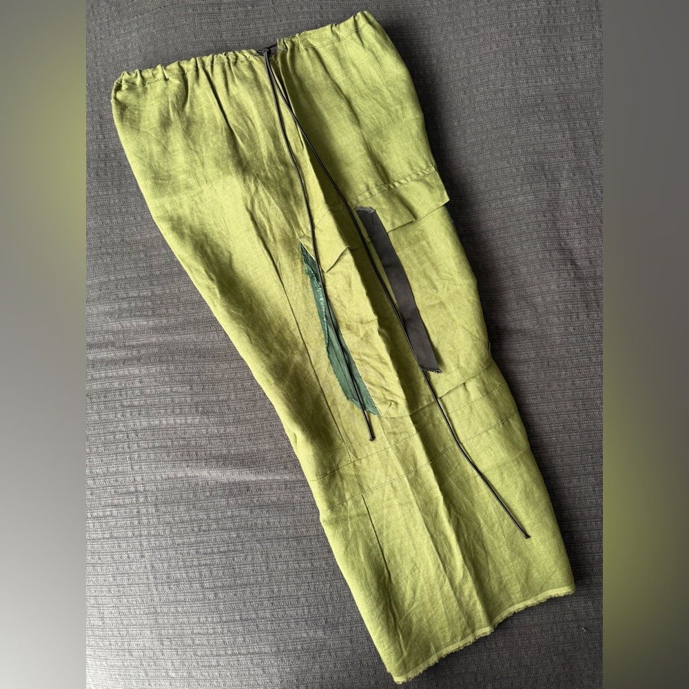 Linen Crop Pants Size S - Picture 2 of 3